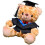 Graduation Plush Bear with Removable Hat 8