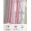Sheer Curtains Pink-Gray Gradient Stripe Light Filtering 6