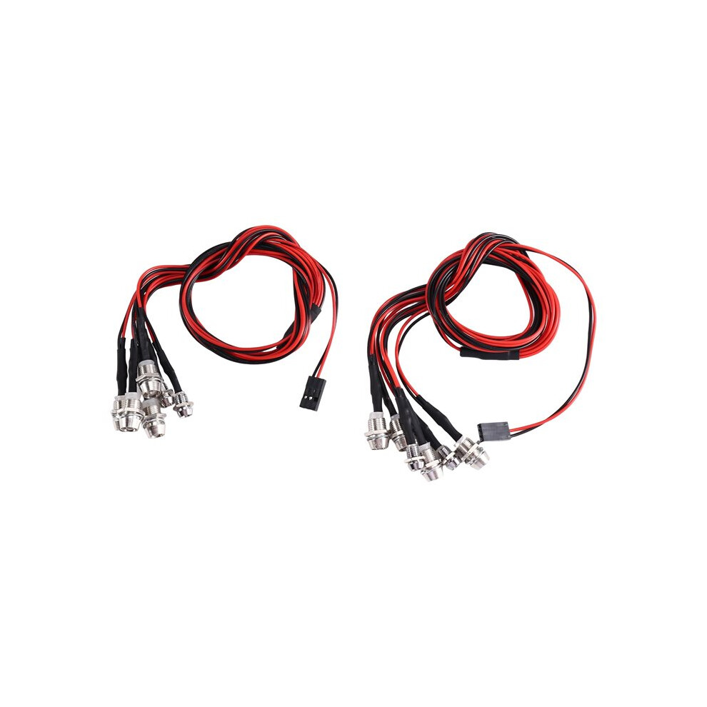 2Pcs 6Led Led Headlights Tail For Hsp Redcat Rc4wd Axial Scx10 D90 Hpi Rc Car Light 6032548897426