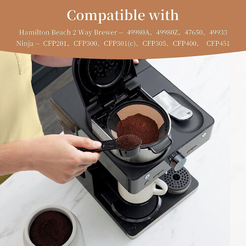 Reusable Cone Coffee Filter #4 for Ninja Coffee Maker 2 Pack 2
