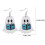 Ghost Stud Earrings Halloween Gothic Wooden Pair 2