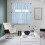 Easter Kitchen Curtains Set Blue White Buffalo Plaid 3-Piece 5