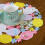 Easter Bunny Placemats Floral Rabbit Eggs Round 14 Inch 5