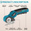 Cordless Electric Scissors Rechargeable 2000Mah with Safety Lock 10