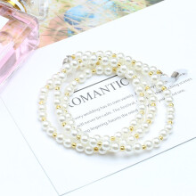Eyeglass Strap Women White Plastic 1 Piece