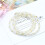 Eyeglass Strap Women White Plastic 1 Piece 1