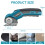 Cordless Electric Scissors Rechargeable 2000Mah with Safety Lock 11