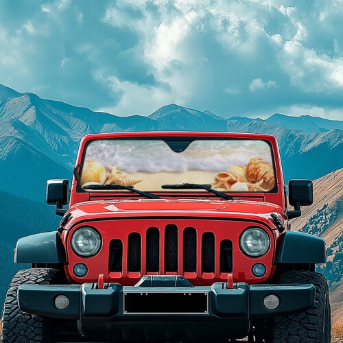 Foldable Windshield Sun Shade for Jeep Wrangler JL and 2