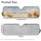 Foldable Windshield Sun Shade for Jeep Wrangler JL and 5