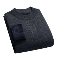 Pull thermique doublé polaire pour homme, tricot décontracté