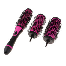 Nylon Round Hair Curling Brush with Detachable Handle 1 Set