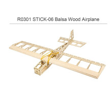 R03 STICK-06 Vliegtuig 580mm Spanwijdte Balsahout DIY Elektrische Vliegtuigen RC Vliegende Speelgoedversie Ongemonteerde Volledige Set