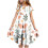 Mädchenkleid mit Blumenmuster, Volantärmeln und Taille 2