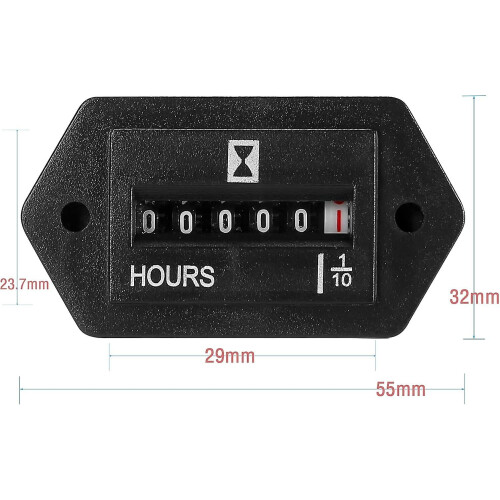 Mechanical Engine Hour Meter AC 110-230V for Air Compressor 2