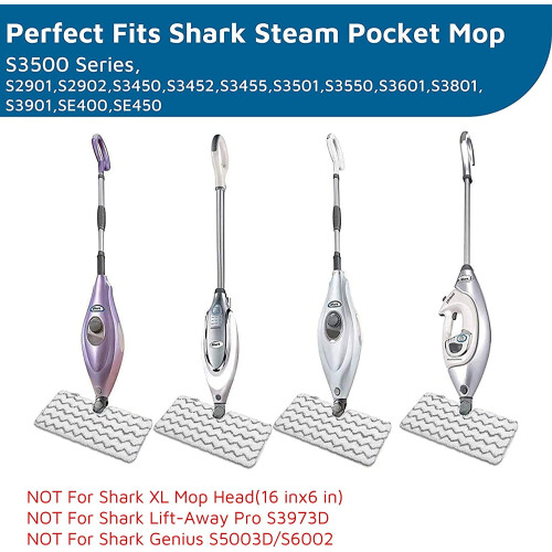 Replacement Steaming Mop Pads for Shark S3500 Series 4 Packs 1