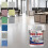 Epoxy Floor Paint Marble Effect with Colored Sand 4