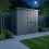 8x4 Pent Composite Shed Tanalised (Single Door, No Windows) 3