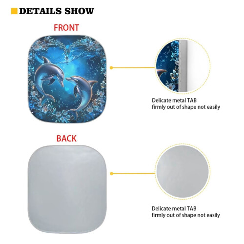 Ombrellone da sole Ocean Dolphin Blue Flower, 2 pezzi 1