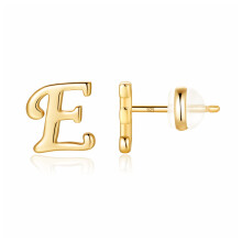 TURANDOSS Sterling Silver Initial Stud Earrings for Women