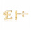 TURANDOSS Sterling Silver Initial Stud Earrings for Women 1