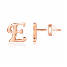 TURANDOSS Sterling Silver Initial Stud Earrings for Women