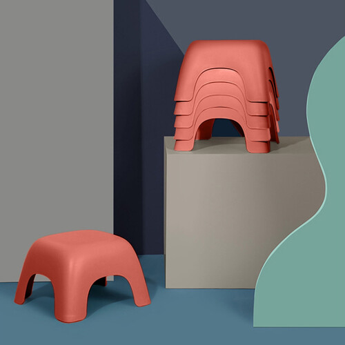 Toilet Stool Low Height Non-slip Base for Adults