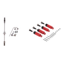 Metal Rear Axle Upgrade Parts for Wpl B14 B24 B16 C14 C24 with 4Pcs Alloy for WPL 1:16 Henglong