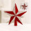Velvet Glitter Star Christmas Tree Topper Red Silver 4