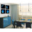 Blue Moon Phase Wall Art Abstract Canvas Poster 1 Piece 5