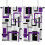 Abstract Geometric Curtain Black Purple 2-Pack 5