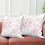 Fodera per cuscino floreale rosa, morbida e decorativa, 20x20 pollici. 2