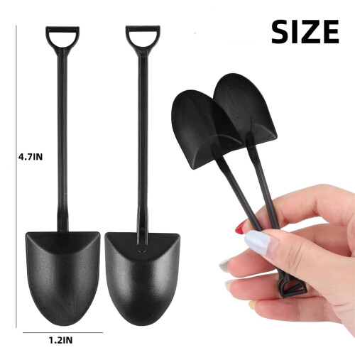 Plastic Mini Shovel Spoons Portable 48 pcs 1
