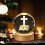 Crystal Ball Night Light with Cross Engraving 1 Pack 5