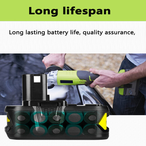Ryobi 18V Li-ion Battery Replacement 6.0Ah P108
