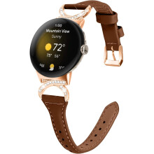 Leather Watch Band for Google Pixel Watch 3 and 2 41mm