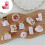 Resin Refrigerator Magnets Set Cake Milk Design 6pcs 3