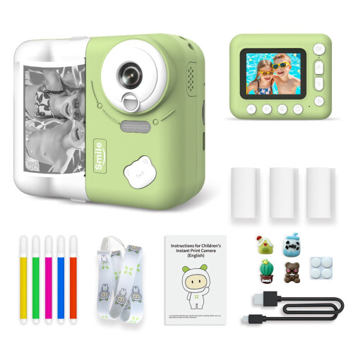 Kids Instant Print Camera with Video Recording and 5 1