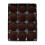 Velvet Flocked Christmas Ornaments Brown 12-Pack 2