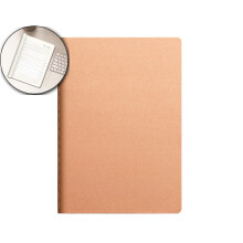 Kraft Paper Notebook A5 B5 A4 8mm Grid Softcover