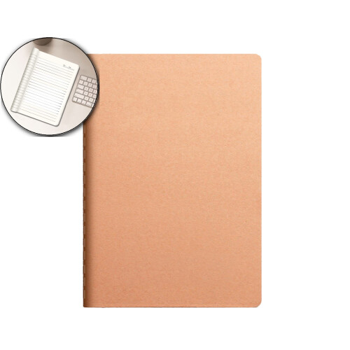 Kraft Paper Notebook A5 B5 A4 8mm Grid Softcover