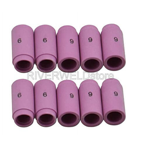 TIG Alumina Nozzle Ceramic Cup 3/8" Orifice 10 Pack