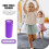 Purple Polyester Tulle Fabric for Gift Decor 4 Rolls 4