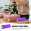 Purple Polyester Tulle Fabric for Gift Decor 4 Rolls 5
