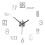Acrylic Wall Clock Gold Small 40cm Silent Three-Dimensional 6