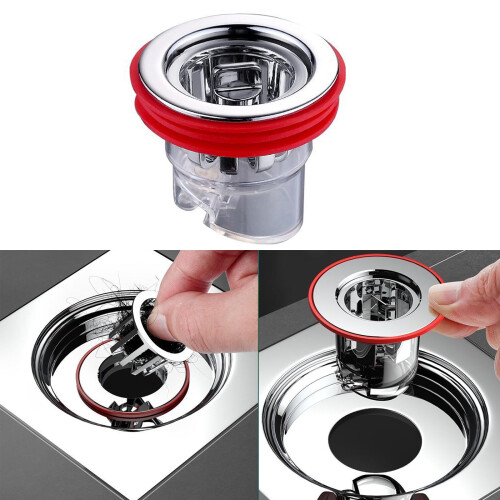 Drain Filter for Bathroom Toilet Bathtub 2PCS 1