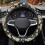Rose Print Steering Wheel Cover 15 inch 2