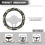 Rose Print Steering Wheel Cover 15 inch 6