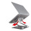 Computer Bracket Notebook Bracket Foldable Metal Heightened Heat Dissipation Bracket Conforms to Ergonomics (Silver) 3