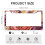 Floral Leaf License Plate Frames Stainless Aluminum 2 pcs 5
