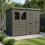 8x4 Pent Composite Shed Tanalised (Single Door, With Windows) 1